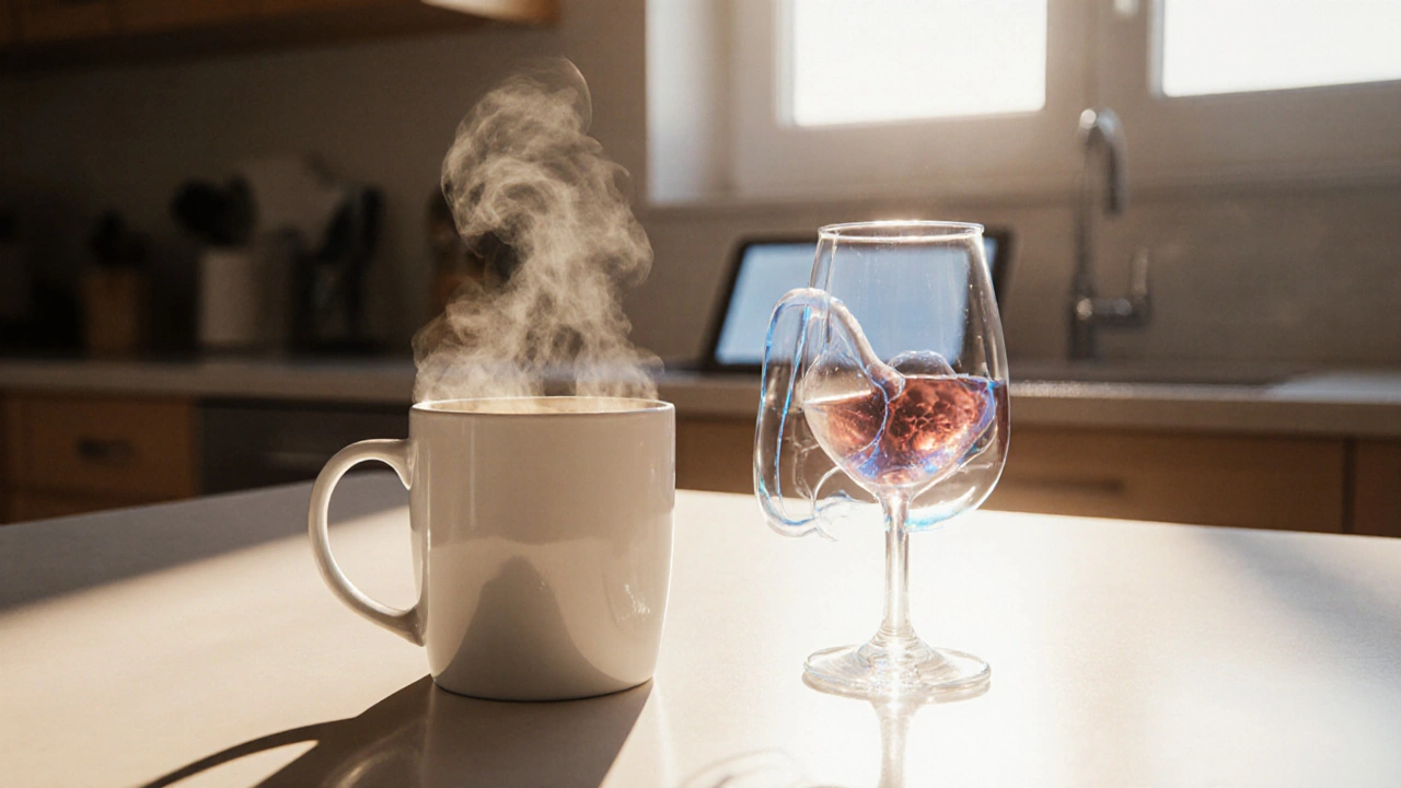 Caféine, alcool et spasmes urinaires : ce qu’il faut savoir