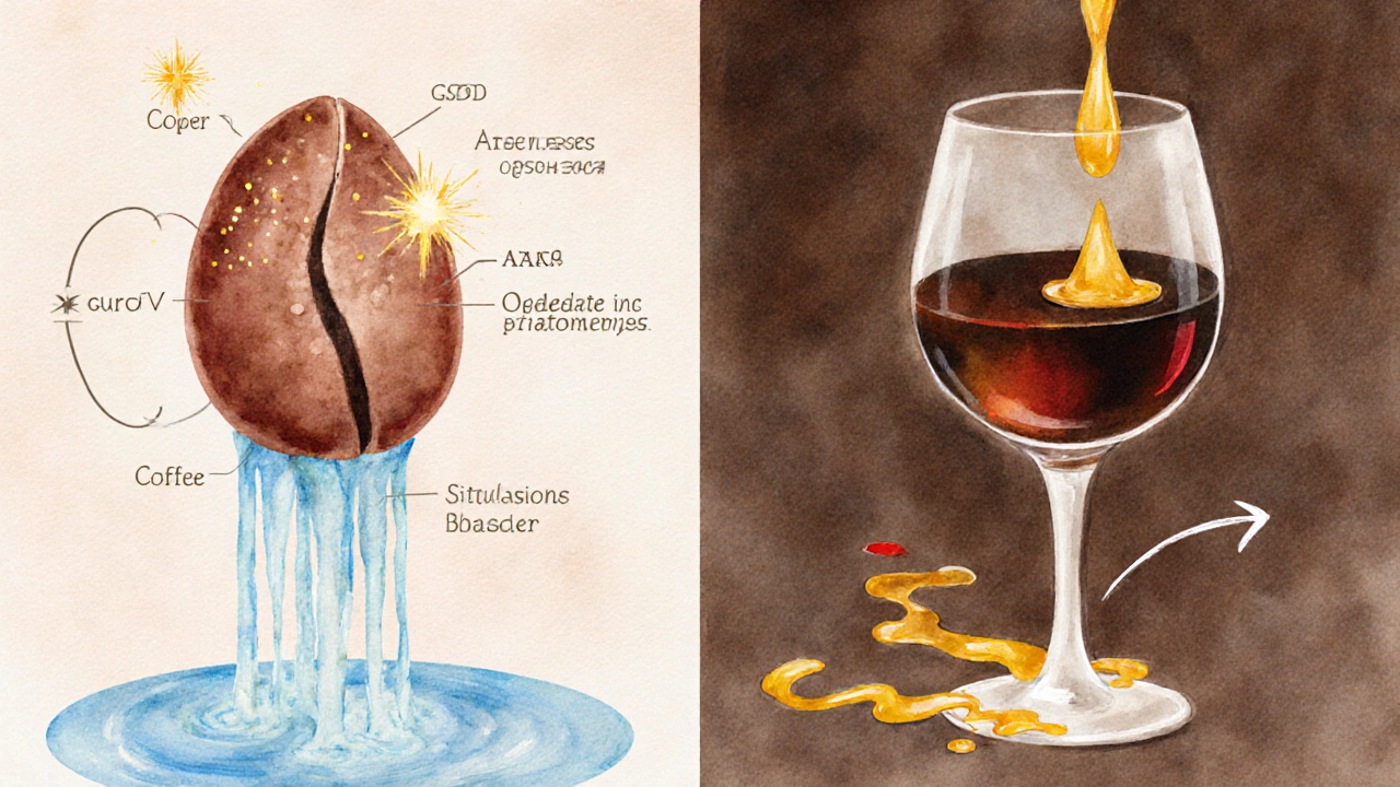 Comparaison : caféine vs alcool