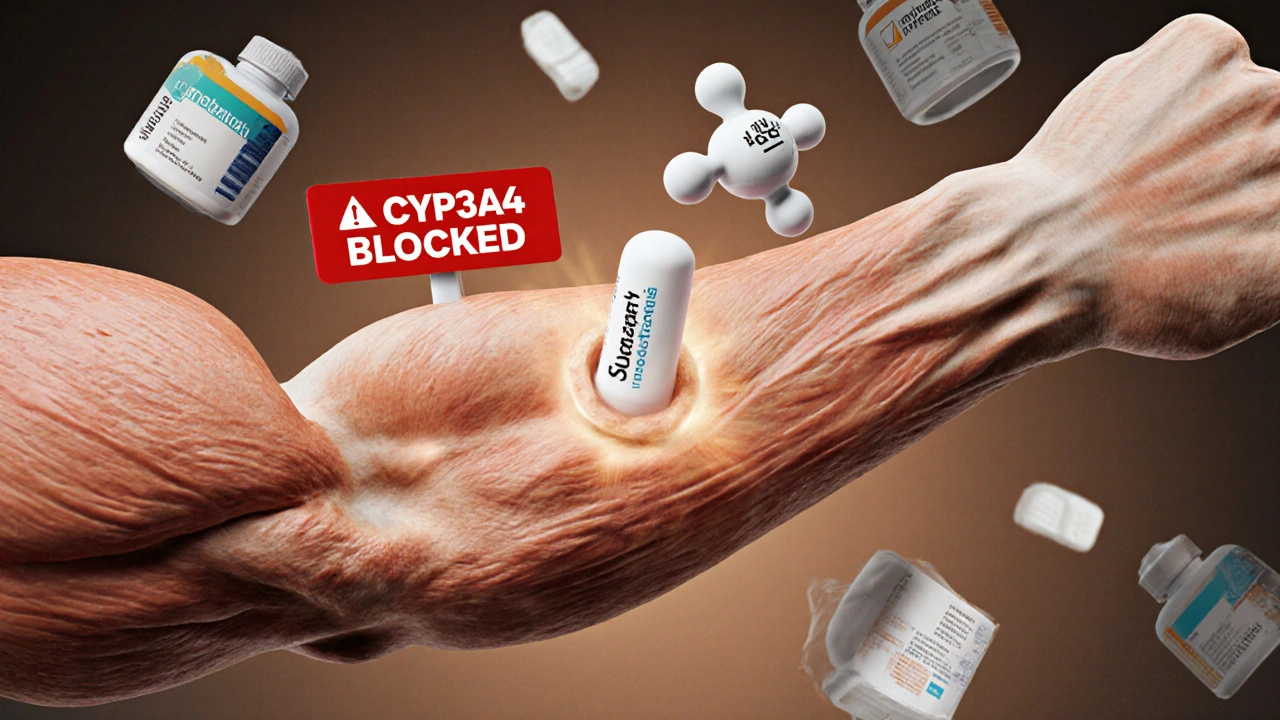 Interactions des statines avec d'autres médicaments : risque de myopathie