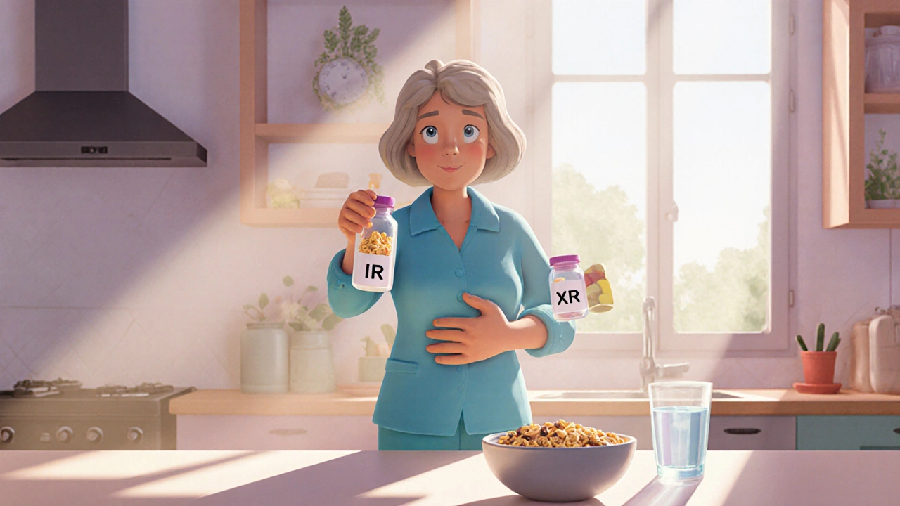 Metformin à libération prolongée vs libération immédiate : tolérance gastro-intestinale