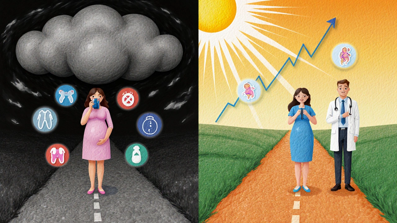 Contraste entre les risques d&#039;un asthme non traité et la sécurité d&#039;un traitement bien utilisé.