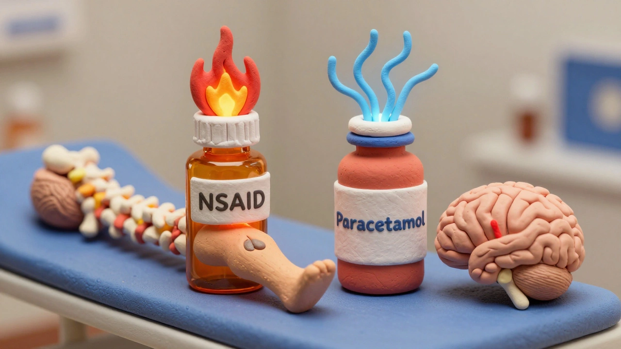 Deux médicaments opposés : un réduit l&#039;inflammation, l&#039;autre atténue le signal nerveux.