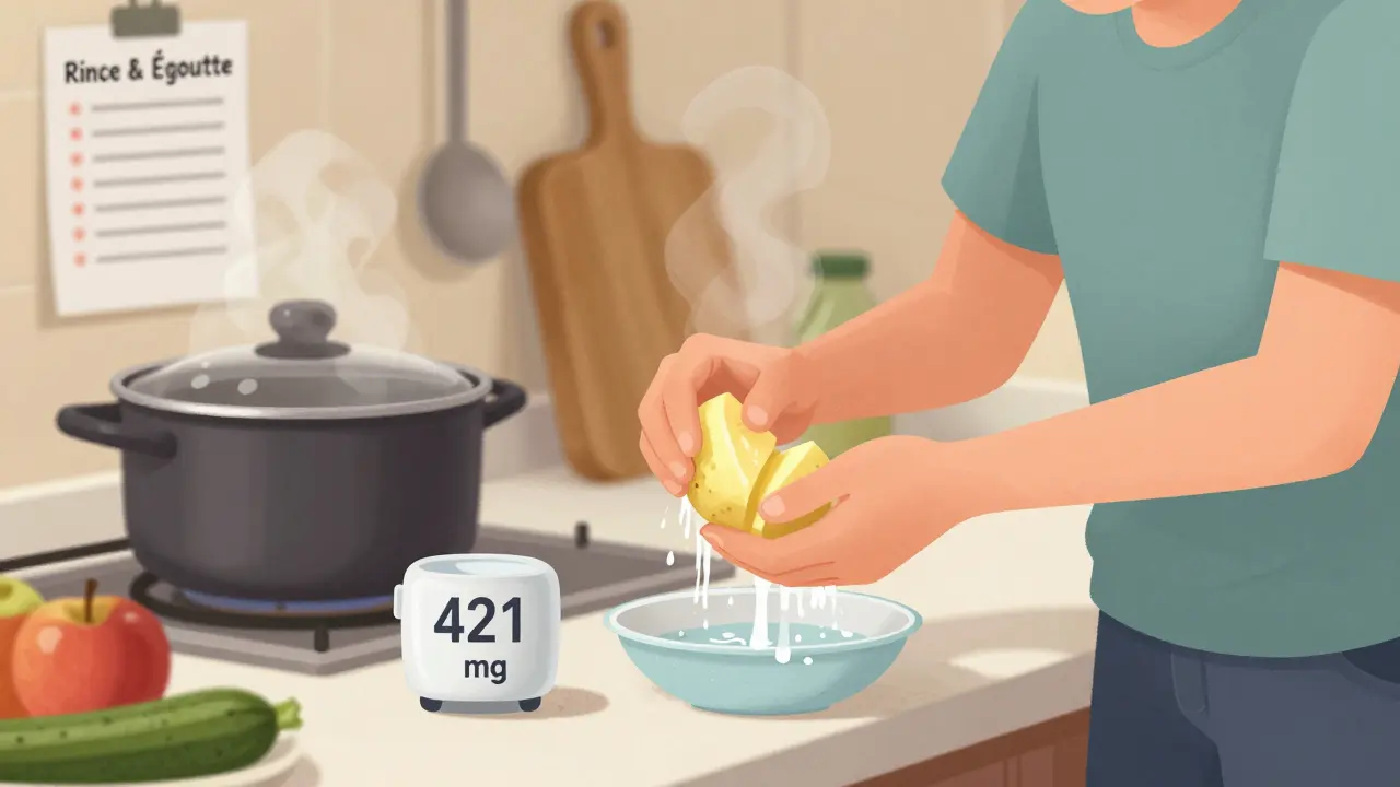 Hyperkaliémie dans la MRC : restrictions alimentaires et traitement d'urgence