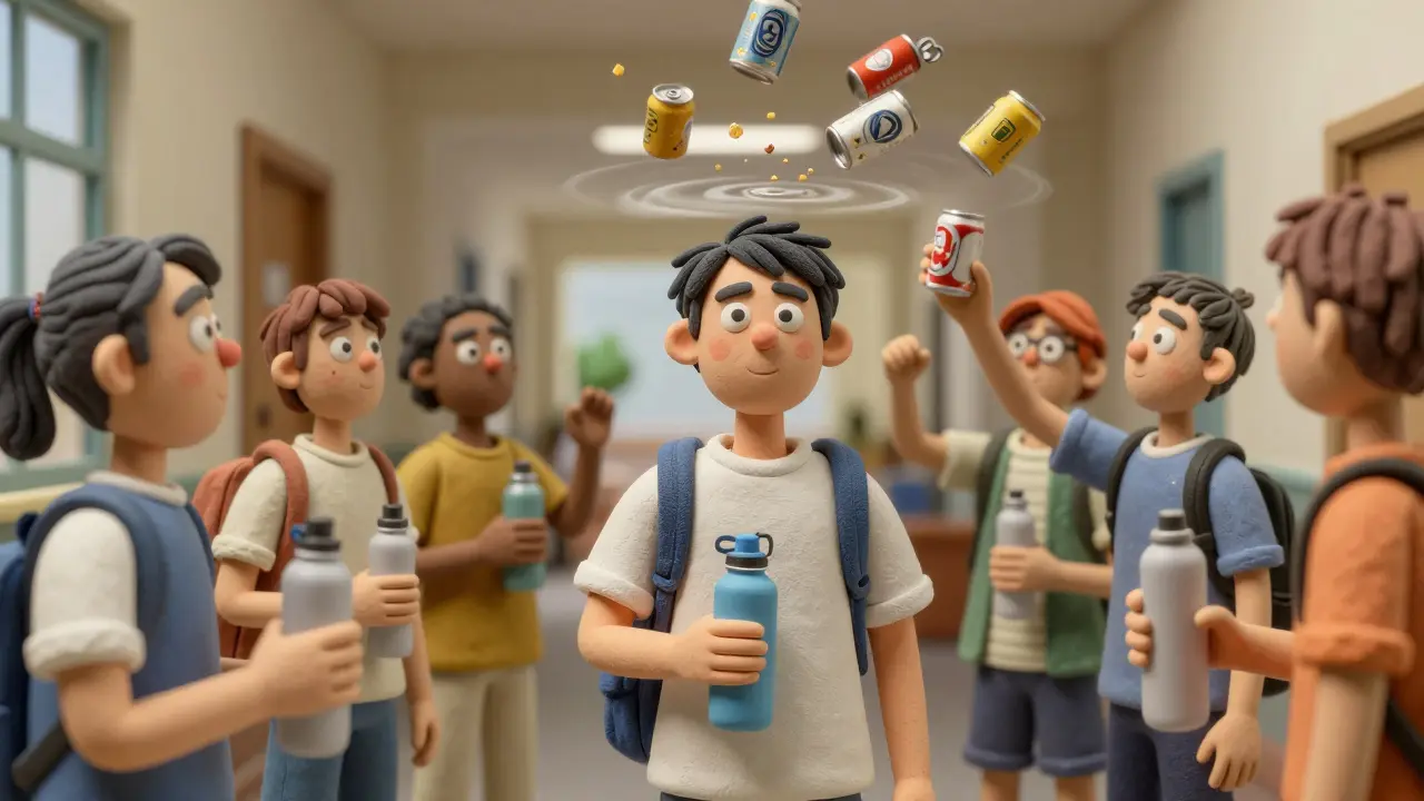 Un élève influent dans une école inspire ses pairs à adopter des habitudes saines, sans dire un mot.