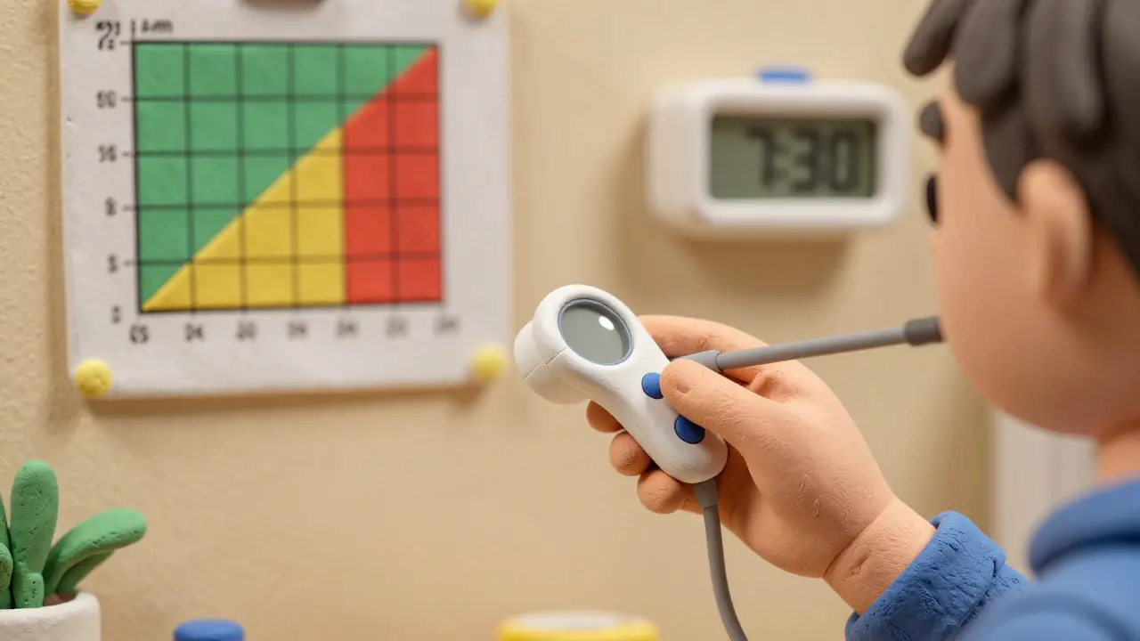 Surveillance quotidienne du débit expiratoire de pointe dans l'asthme : protocoles et seuils à suivre