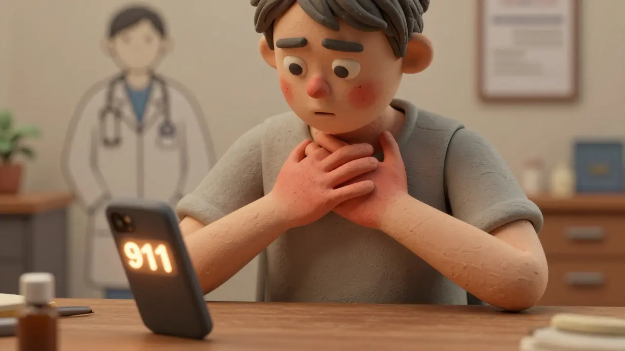 Quand appeler le 911 plutôt que contacter son médecin pour une réaction à un médicament