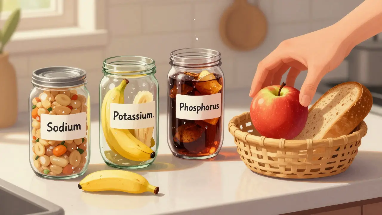 Régime rénal : Gestion du sodium, du potassium et du phosphore pour une fonction rénale optimale