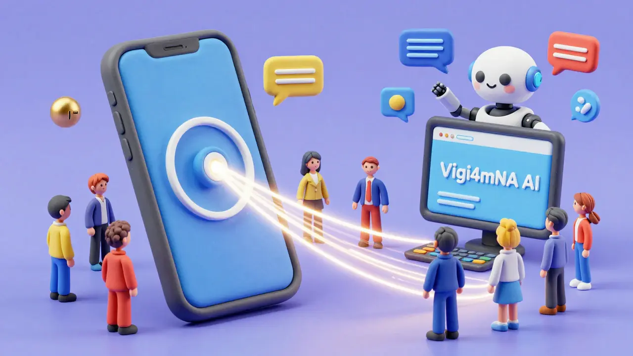 Scène en pâte à modeler montrant la surveillance médicale numérique et l'IA.