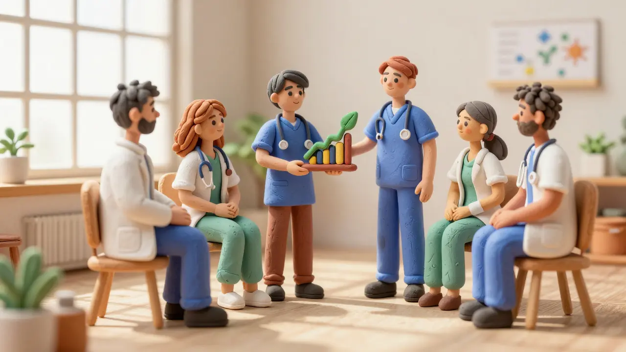 Équipe soignante collaborative pour la rétention du personnel