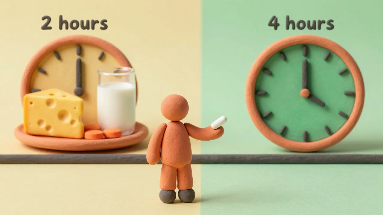 Règle des 2h avant et 4h après illustrée avec des horloges en argile