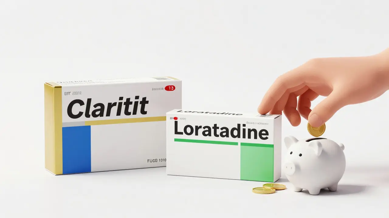 Comparaison visuelle entre médicament de marque et générique pour économiser