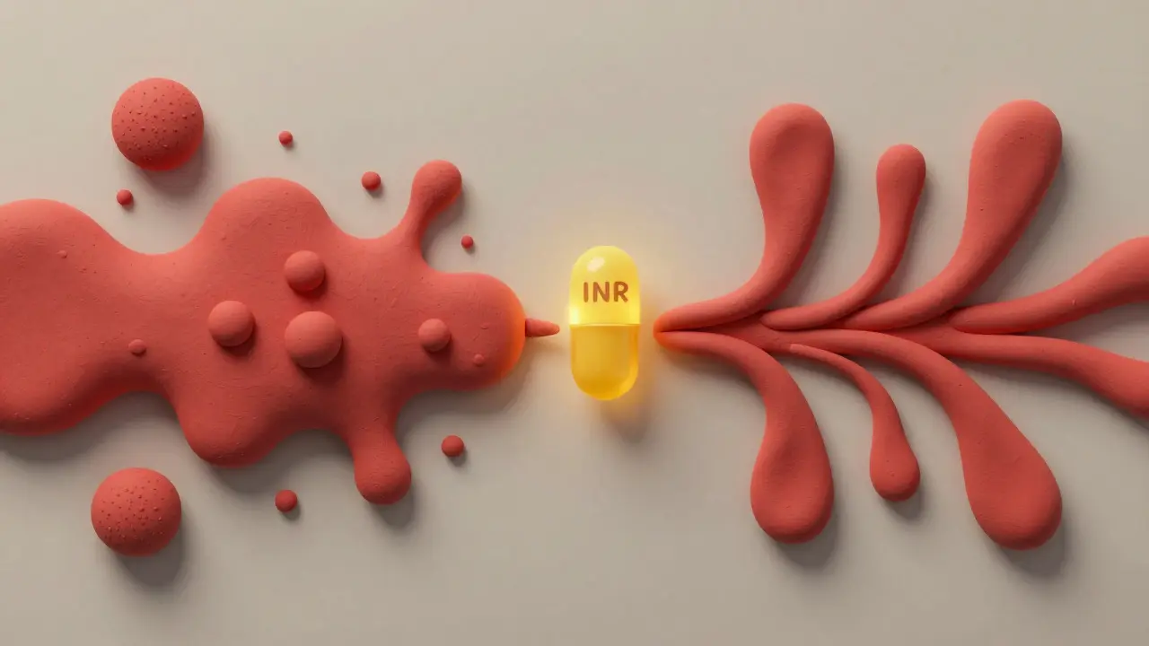 Illustration argile montrant la stabilisation du flux sanguin par la vitamine K