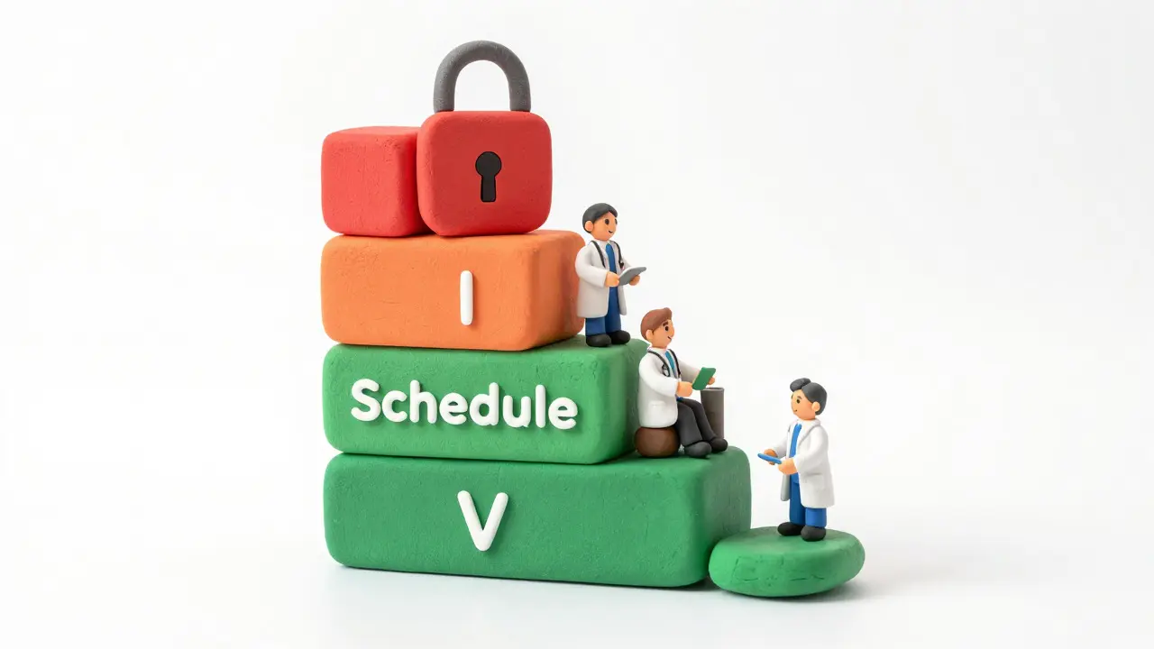 Représentation en argile des cinq calendriers de substances